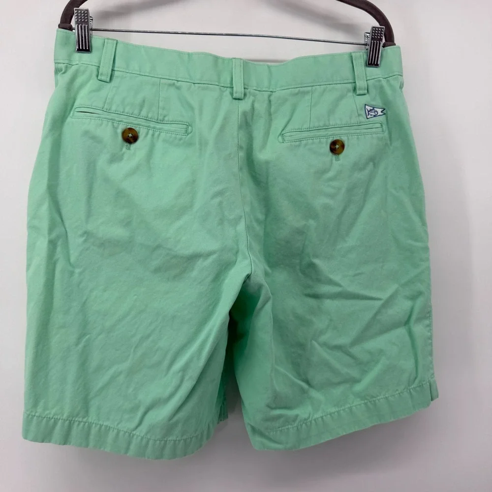 Southern Tide Shorts Mens 34 Mint Green Chino Cotton Twill Preppy Skipjack 8.5